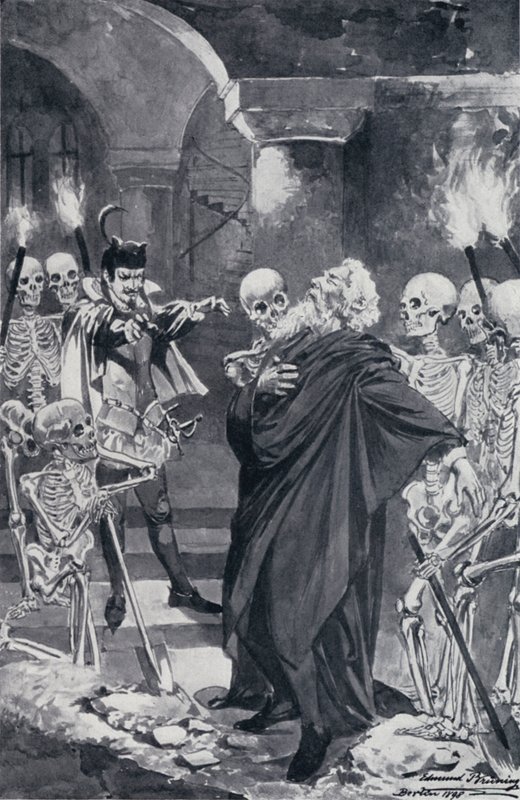 Illustratie voor Goethes Faust door Edmund Bruning
