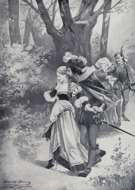 Illustratie voor Goethes Faust door Edmund Bruning