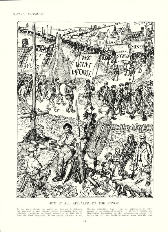 Hoe Engeland eruit zou kunnen zien voor een gezant uit Afrika door Edmund Henry Garrett