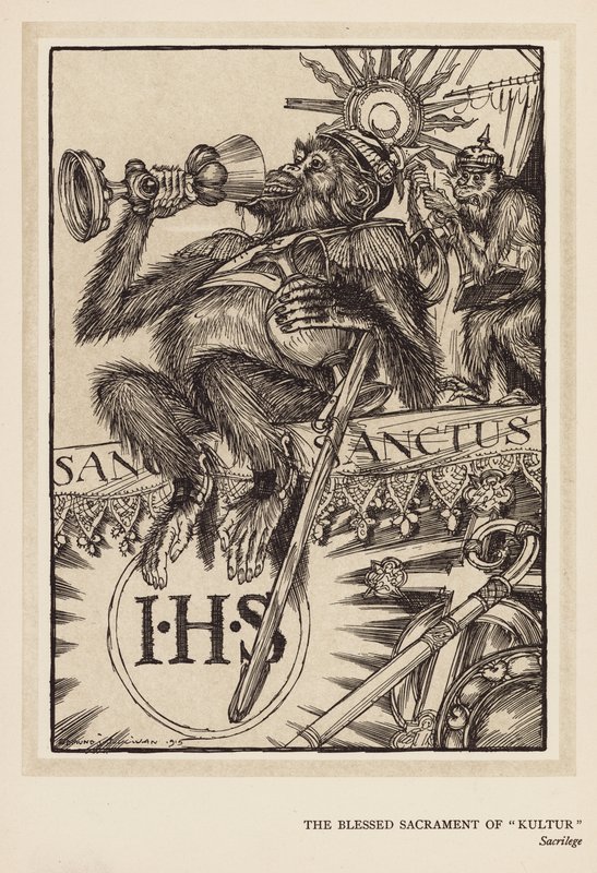 De Krans van de Keizer: Het Heilig Sacrament van "Kultur" door Edmund Joseph (after) Sullivan