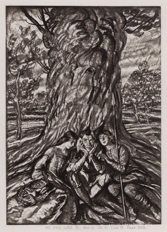 Zoals U Het Wilt, Act II, Sc 4 door Edmund Joseph Sullivan