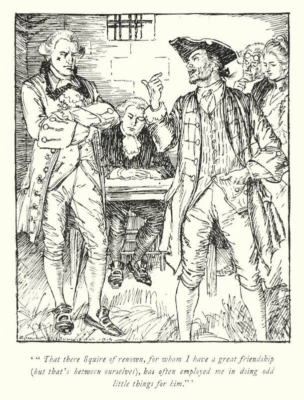 Illustratie voor The Vicar of Wakefield door Oliver Goldsmith door Edmund Joseph Sullivan