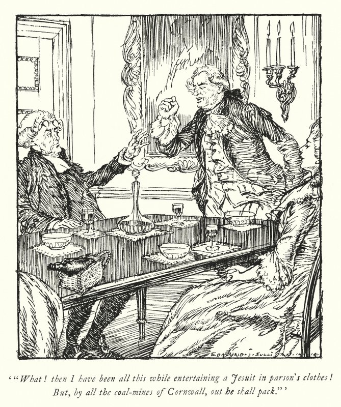 Illustratie voor The Vicar of Wakefield door Oliver Goldsmith door Edmund Joseph Sullivan