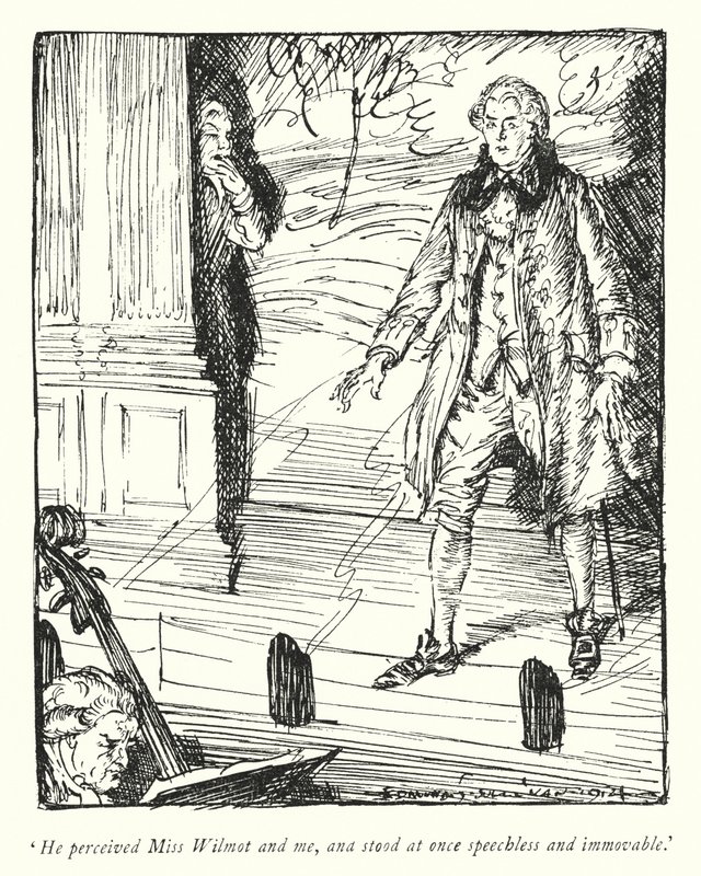 Illustratie voor The Vicar of Wakefield door Oliver Goldsmith door Edmund Joseph Sullivan