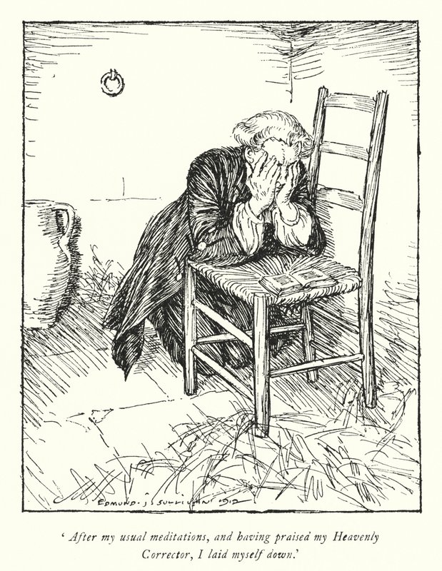 Illustratie voor The Vicar of Wakefield door Oliver Goldsmith door Edmund Joseph Sullivan