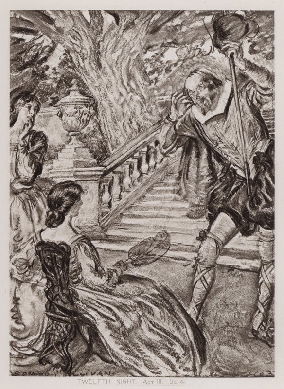Driekoningenavond; of, Wat U Wilt, Act III, Sc 4 door Edmund Joseph Sullivan