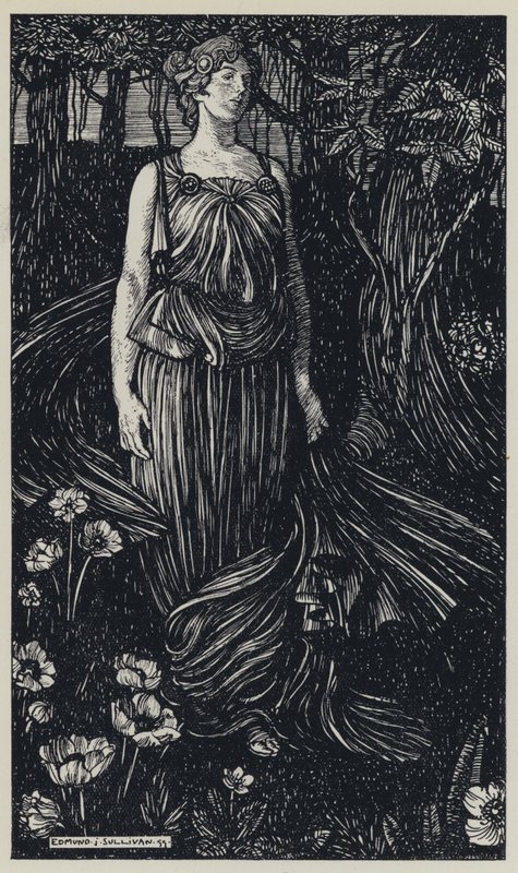Tennyson, Illustratie voor A Dream of Fair Women and Other Poems door Edmund Joseph after Sullivan