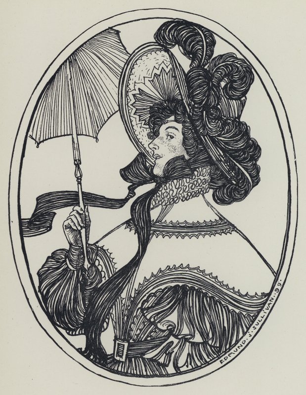Illustratie voor A Dream of Fair Women and Other Poems door Edmund Joseph after Sullivan