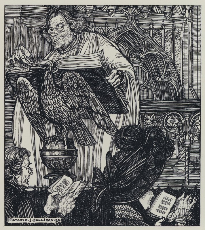 Illustratie voor A Dream of Fair Women and Other Poems door Edmund Joseph after Sullivan