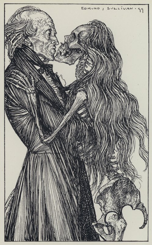 Illustratie voor A Dream of Fair Women and Other Poems door Edmund Joseph after Sullivan