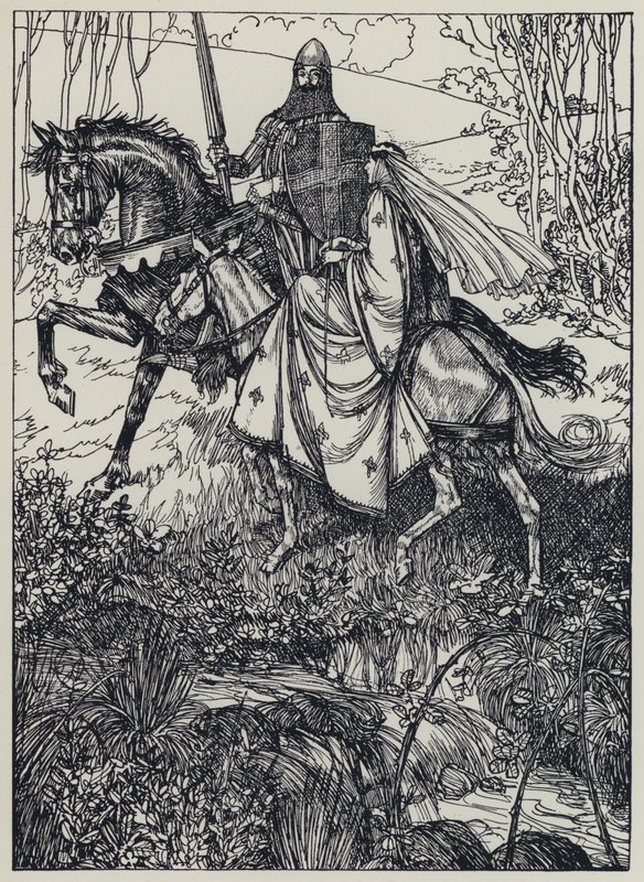 Illustratie voor A Dream of Fair Women and Other Poems door Edmund Joseph after Sullivan