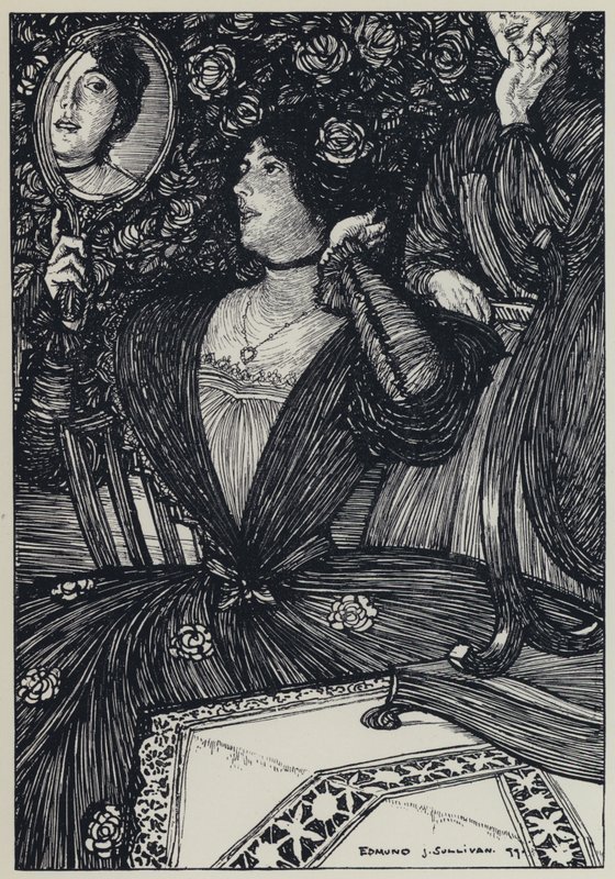 Illustratie voor A Dream of Fair Women and Other Poems door Edmund Joseph after Sullivan