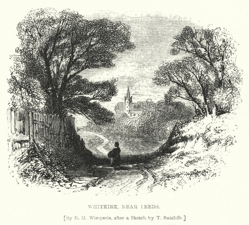 Whitkirk, nabij Leeds (gravure) door Edmund Morison (after) Wimperis