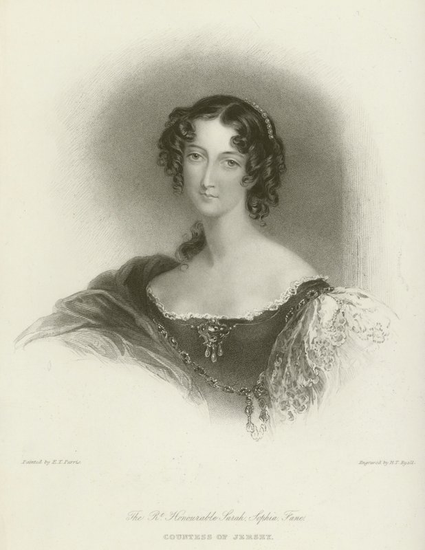De Hoogedelgeboren Sarah Sophia Fane, Gravin van Jersey door Edmund Thomas Parris