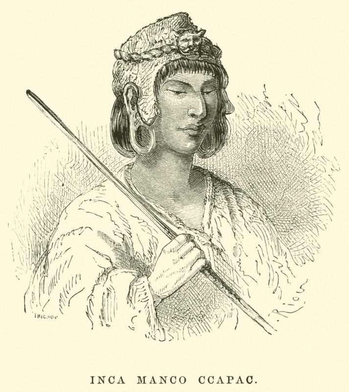 Inca Manco Ccapac door Edouard Riou