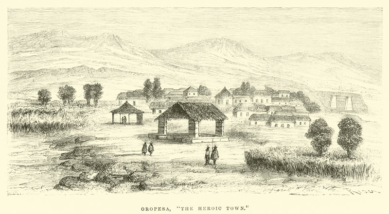 Oropesa, de heldhaftige stad door Edouard Riou