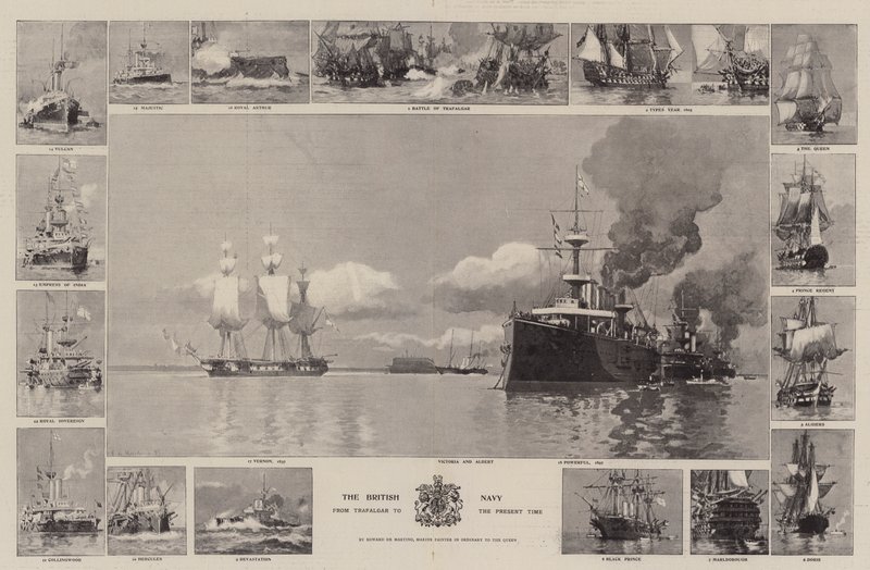 De Britse marine, van Trafalgar tot heden door Eduardo de Martino