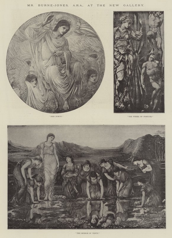 De heer Burne-Jones, ARA, in de New Gallery door Edward Burne Jones