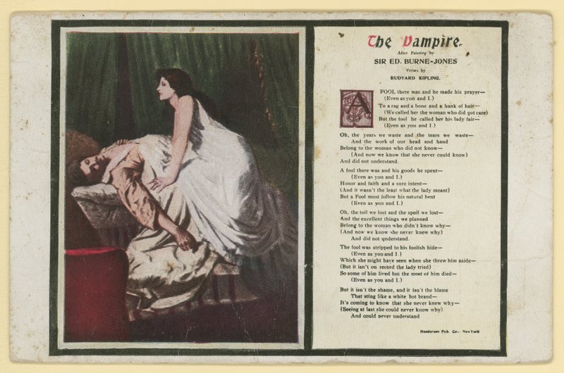De Vampier door Rudyard Kipling door Edward Burne Jones