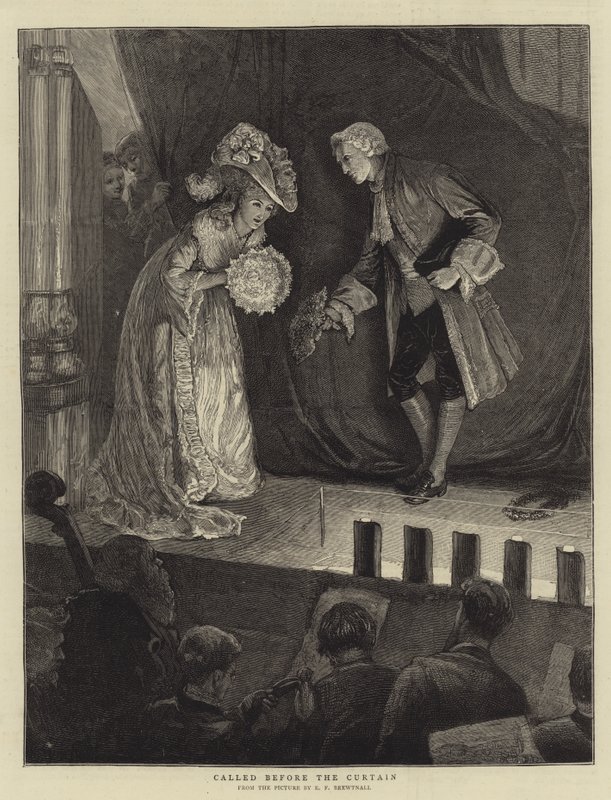 Opgeroepen voor het Gordijn door Edward Frederick Brewtnall