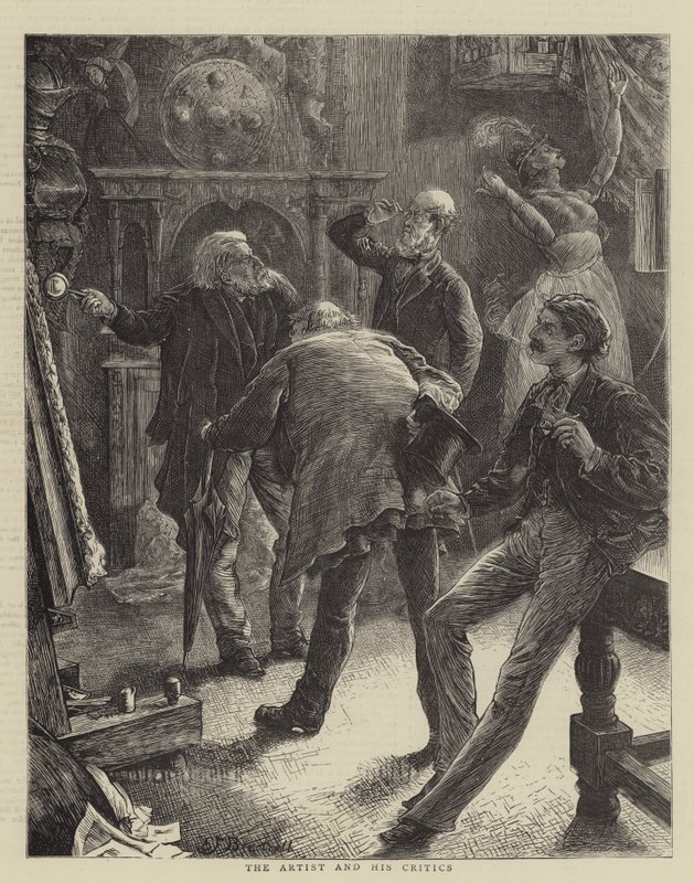 De kunstenaar en zijn critici door Edward Frederick Brewtnall