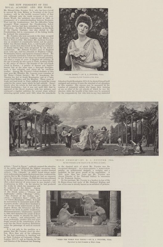 De nieuwe president van de Koninklijke Academie en zijn werk door Edward John Poynter