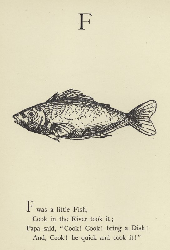 De letter F door Edward Lear