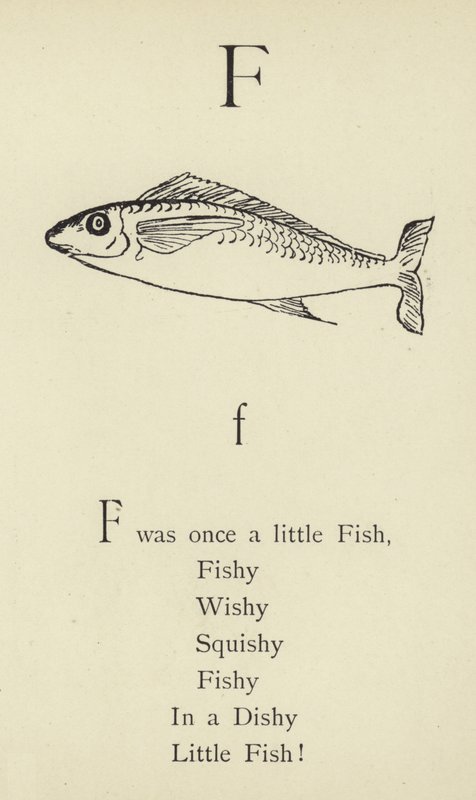 De letter F door Edward Lear