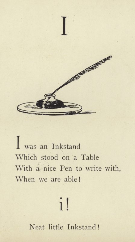 De letter I door Edward Lear