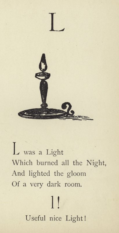 De letter L door Edward Lear