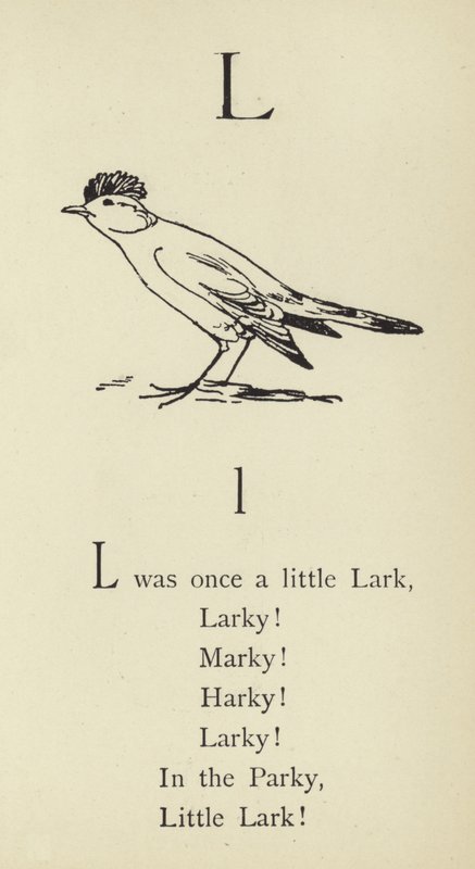 De letter L door Edward Lear
