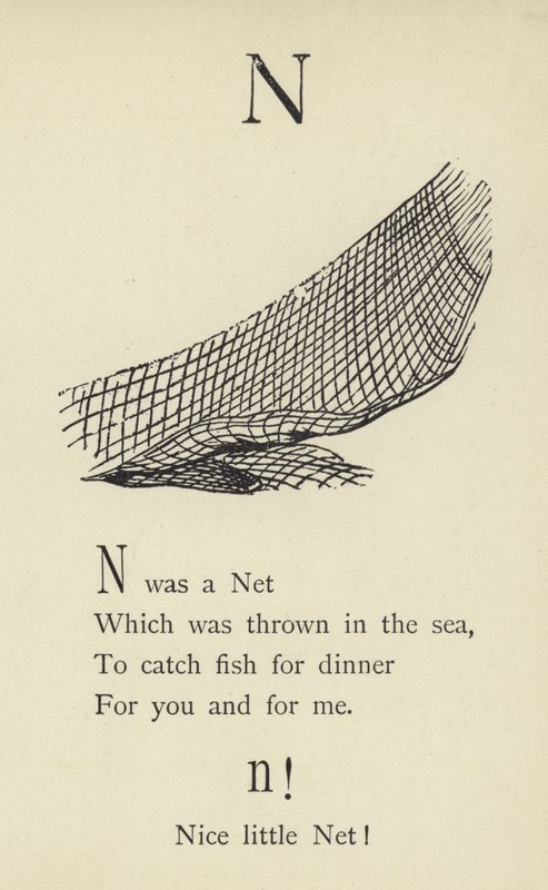 De letter N door Edward Lear