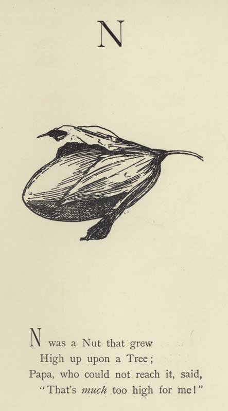 De letter N door Edward Lear