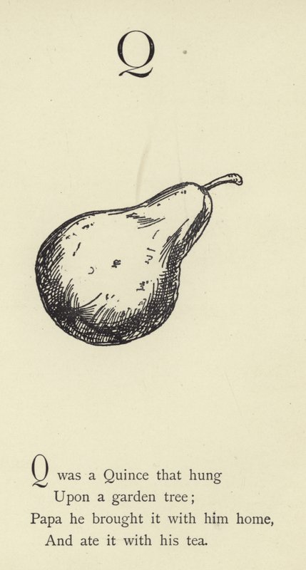 De letter Q door Edward Lear