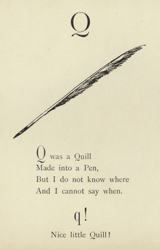 De letter Q door Edward Lear
