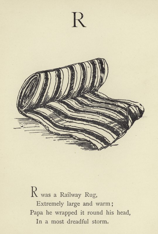 De letter R door Edward Lear