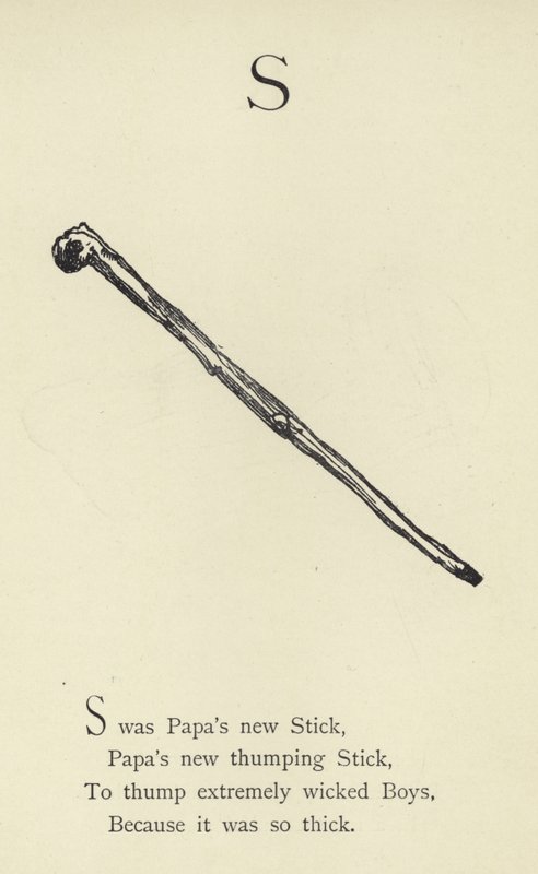 De letter S door Edward Lear