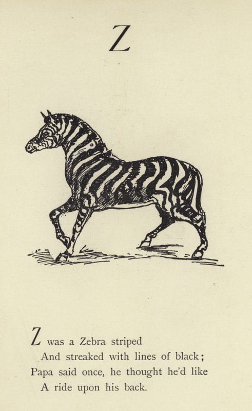 De letter Z door Edward Lear