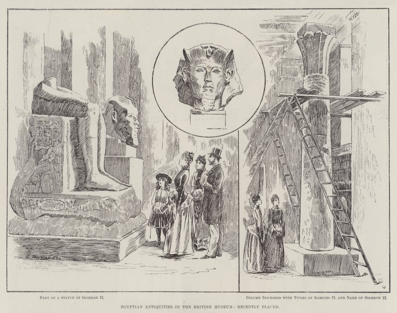 Egyptische Oudheden in het British Museum, recent geplaatst door Edward Morant Cox