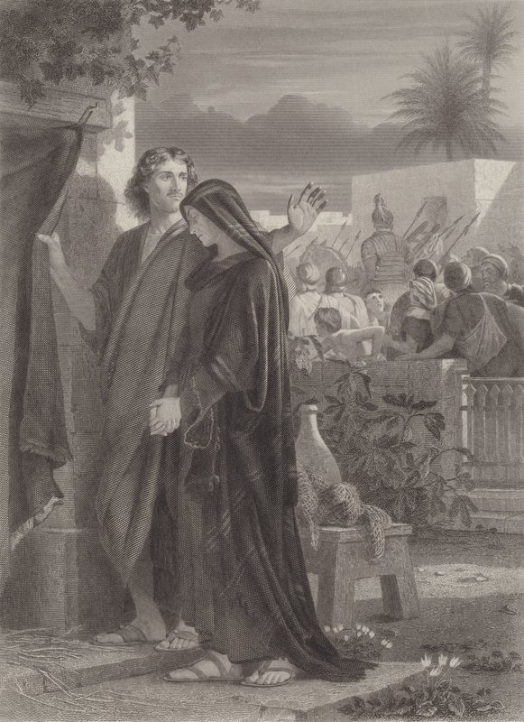 St. Johannes en de moeder van Jezus door Edward A. Armitage