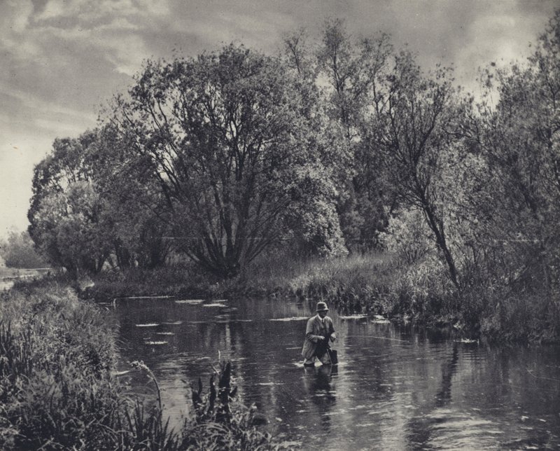 Op een Test zijrivier door Edward Alfred Barton