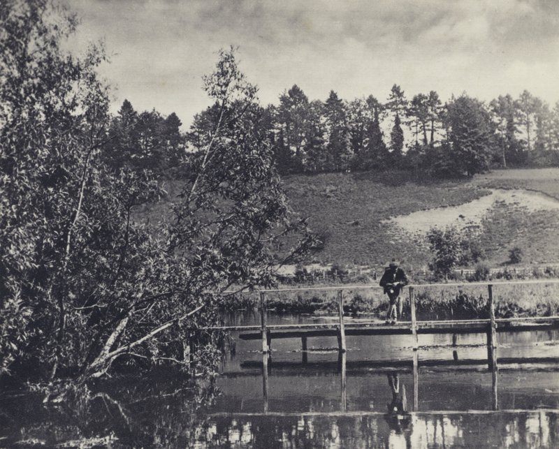 Tumbling Bay, op een drager van de Test onder Fullerton door Edward Alfred Barton