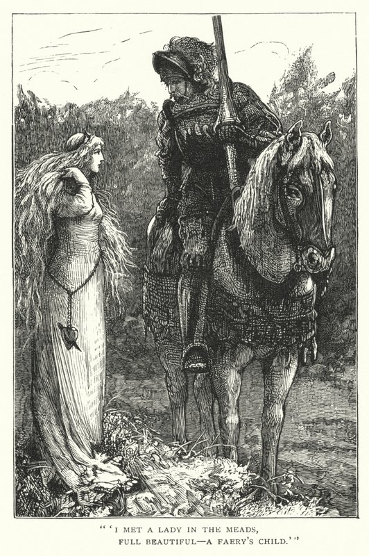 La Belle Dame sans Merci door Edward Frederick (after) Brewtnall