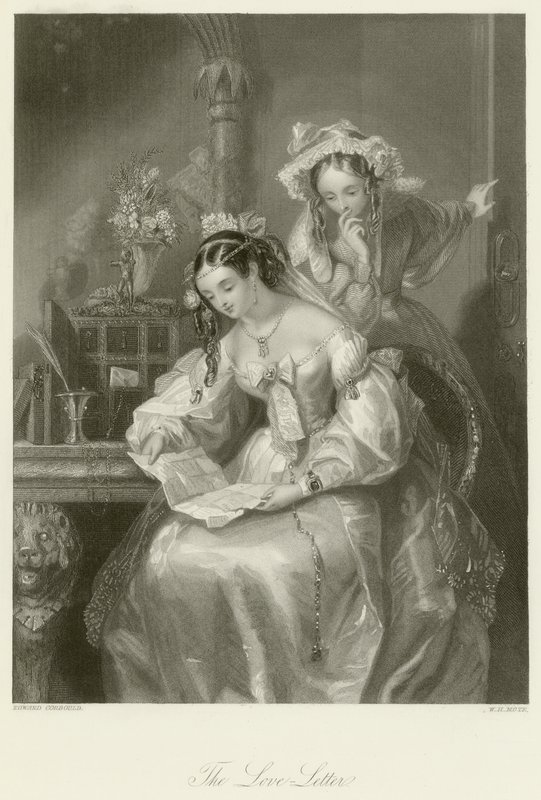 De liefdesbrief door Edward Henry Corbould