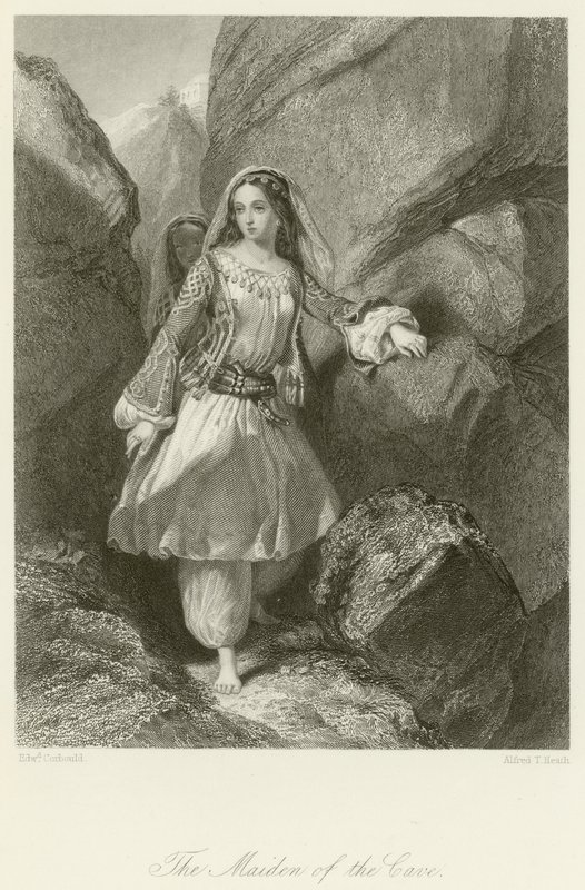 De Maagd van de Grot door Edward Henry Corbould