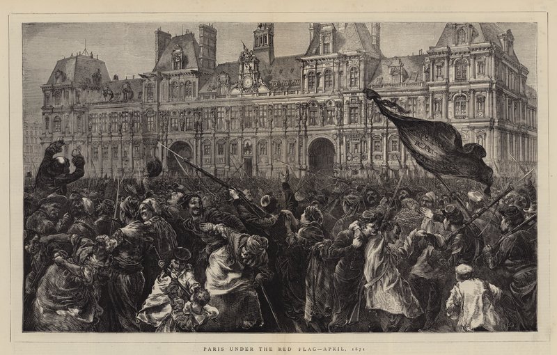 Parijs onder de Rode Vlag, april 1871 door Edward John Gregory