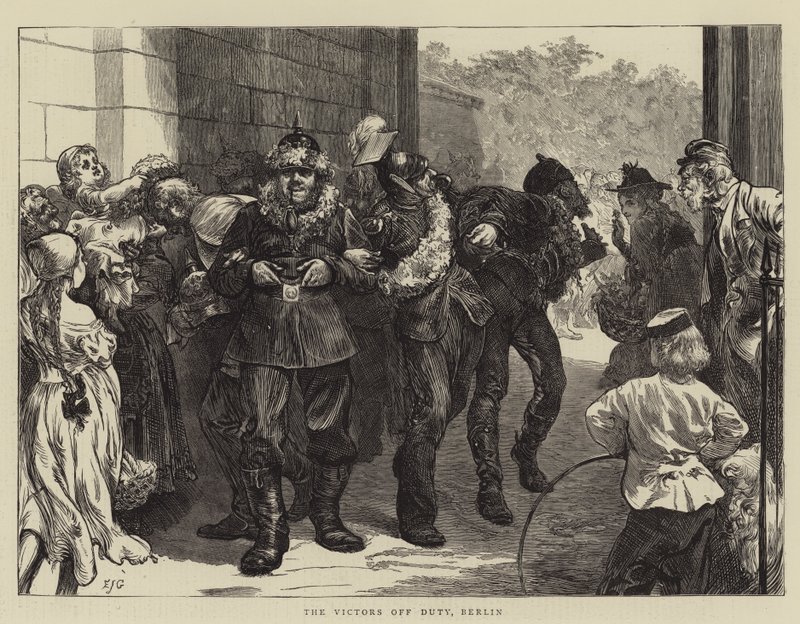 De overwinnaars buiten dienst, Berlijn door Edward John Gregory