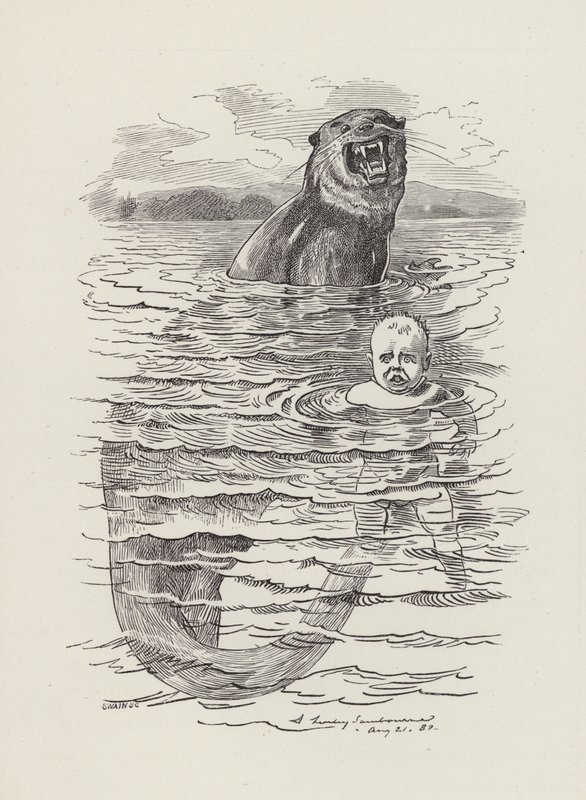Illustratie voor The Water-Babies door Charles Kingsley door Edward Linley (after) Sambourne