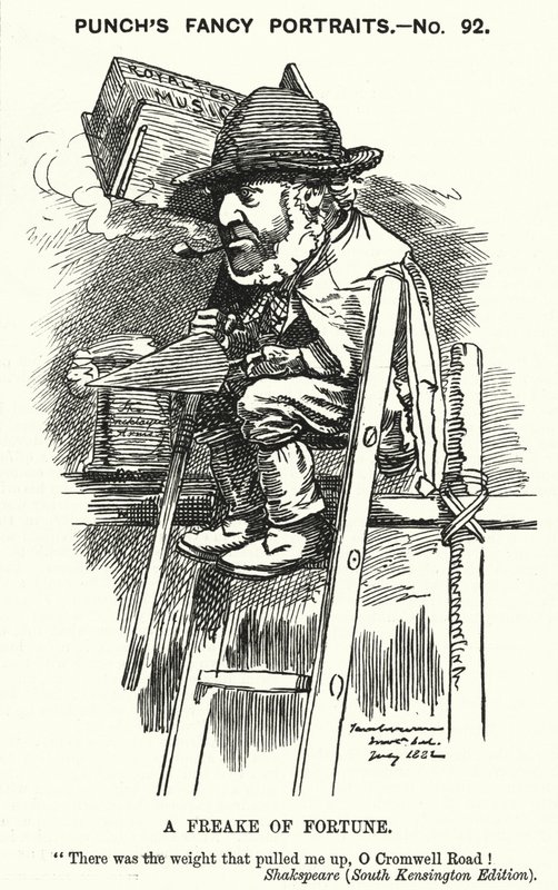 Punch cartoon: Sir Charles James Freake door Edward Linley (after) Sambourne
