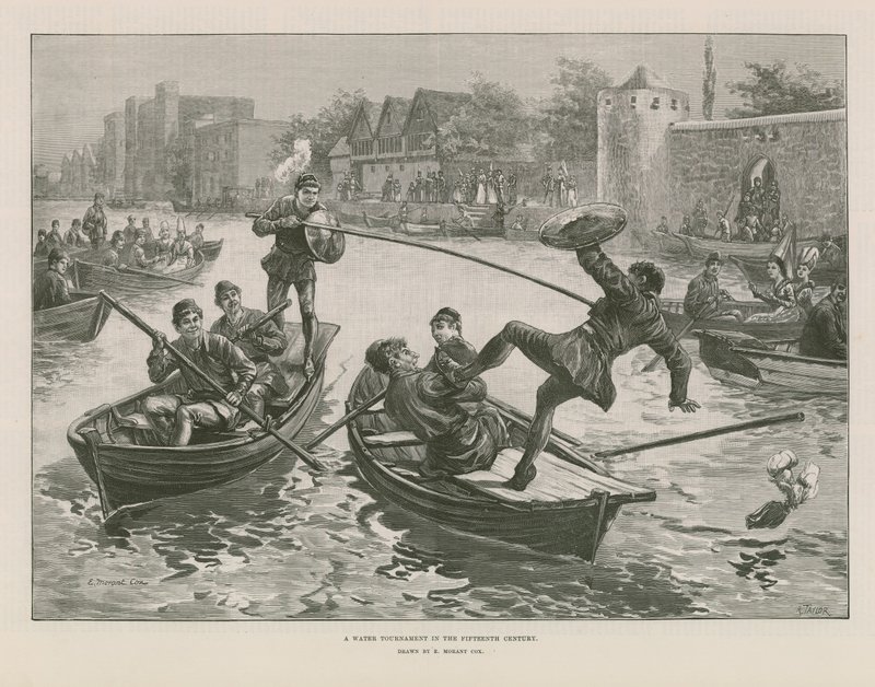 Een water toernooi in de vijftiende eeuw door Edward Morant Cox